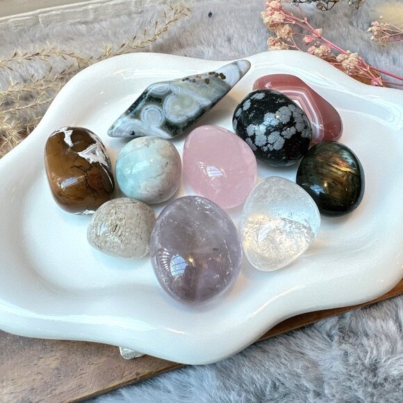 Set of 10 Crystal Tumbles - Picture 2 of 10